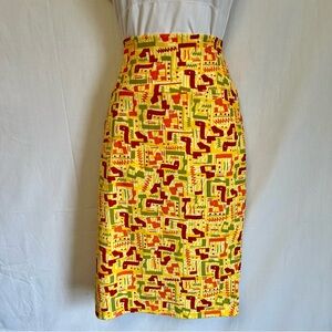 LuLaRoe Colorful Geometric Print Skirt